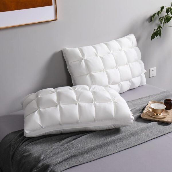 71_mws8vtGL._AC_SL1500.jpg Soft Pillows Queen Size for Sleeping, Support Bed Pillows, Fluffy Down Alternative Pillow, Luxury Hotel Gel Pillows for Side Sleeping (White)
