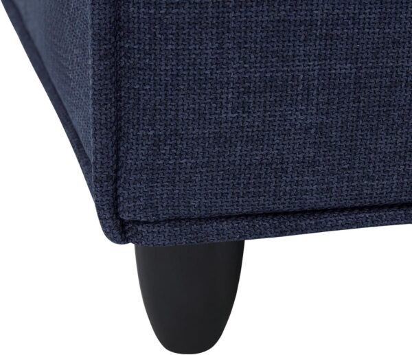 Living Room Chairs, Fabric Bedroom Accent Chair, Accent Chair, Armless Accent Chair with Back, Upholstery Chair with Wood Leg for Living Room, Oversized Chair with Removable Cover