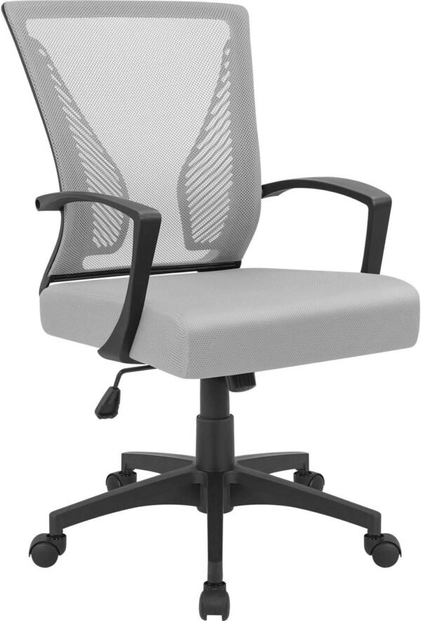 71aDWoiE3SL._AC_SL1500.jpg Furmax Office Chair Mid Back Swivel Lumbar Support Desk Chair, Computer Ergonomic Mesh Chair with Armrest (Black)