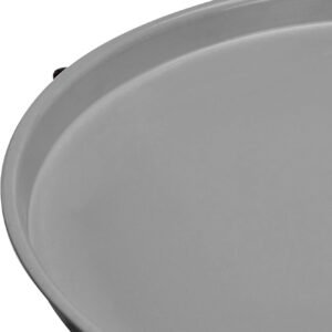 71ahKUx61eL._AC_SL1500.jpg Amazon Basics Round Storage End Table, Side Table with Cloth Basket, Charcoal/Heather Gray, 17.7 x 17.7 x 18.9 in