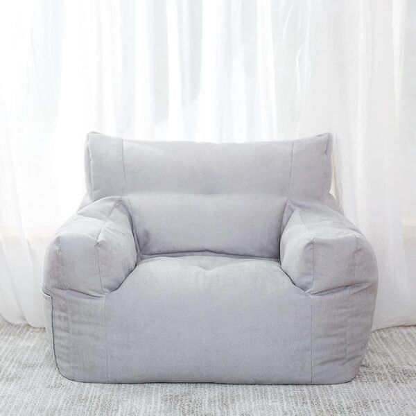 Lazy Sofa Bean Bag Double Small Sofa Dormitory Bedroom Balcony Leisure Recliner Velvet Cotton Bean Bag Jacket (no Padding),Yellow Single