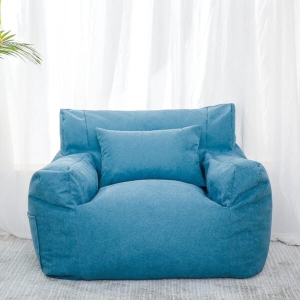 Lazy Sofa Bean Bag Double Small Sofa Dormitory Bedroom Balcony Leisure Recliner Velvet Cotton Bean Bag Jacket (no Padding),Yellow Single