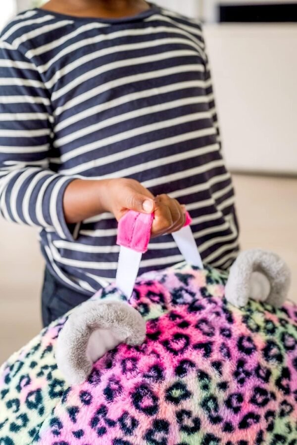 71mkzlOHaEL._AC_SL1500.jpg Soft Landing Elite Premium Character Sofa Seat & Transformable Fold-Out Lounger with Carrying Handle – Leopard