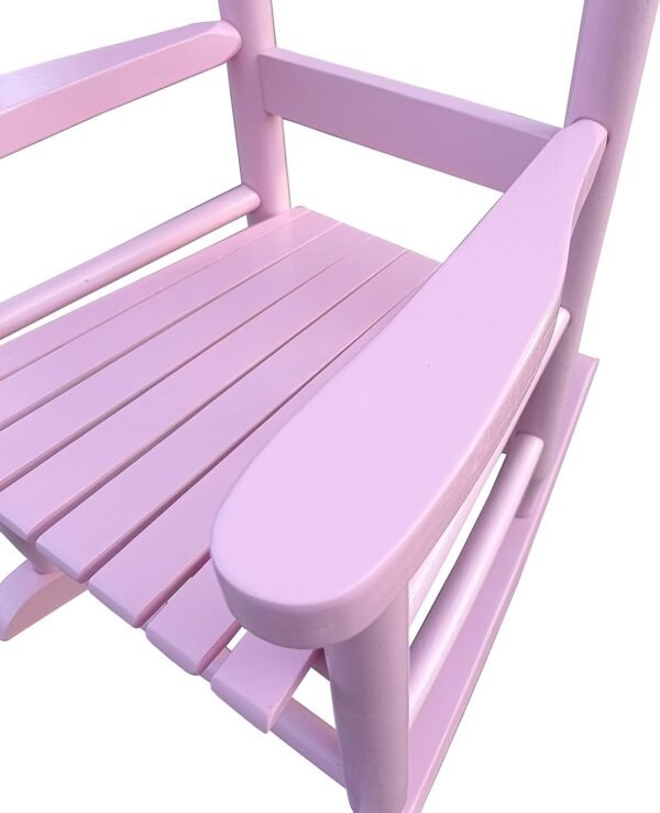 Kids Rocking Chair for Toddlers, Childs Rocker Chair, Wooden Rocking Lounge Chairs, Nursery Rocking Chairs, Outdoor Rocking Chair,Nursery Rocking Chairs for Girl Boy Indoor Outdoor (Light Pink)