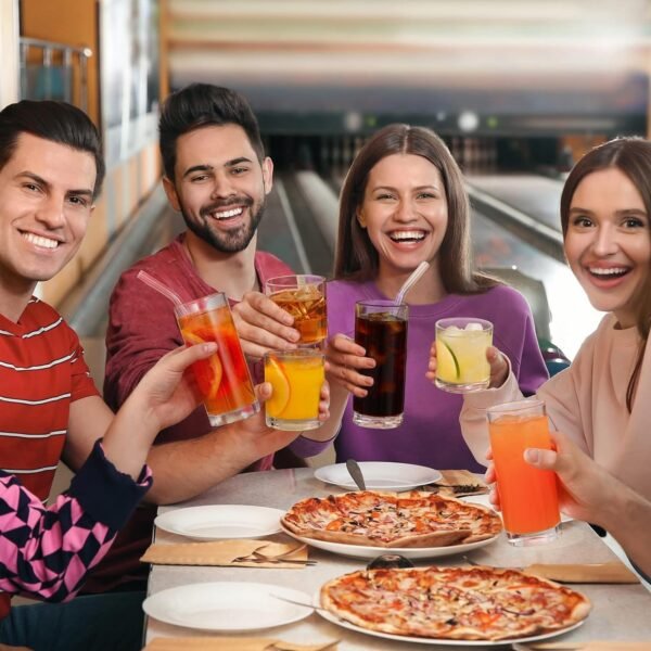 71njt5Wp_0L._AC_SL1500.jpg 12-Pack 12oz Glass Cups with Straws, Drinkware Glasses Set for Water, Coffee, Cocktails