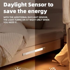 Motion Sensor Cabinet Light,48LED Detachable Battery Powered Operated Dimmable Closet Lights, Rechargeable Wireless Under Counter Lighting,Night Light for Stairway,Kitchen,Wardrobe,Cupboard