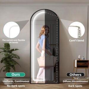 71oRR6uskEL._AC_SL1500.jpg Lamomo LED Vanity Lights for Mirror, Modern Hollywood Style Makeup Light, 13ft Bright White Dimmable Waterproof Flexible Strip Lights for Bathroom, Makeup Table, Dressing Room(Mirror Not Included)