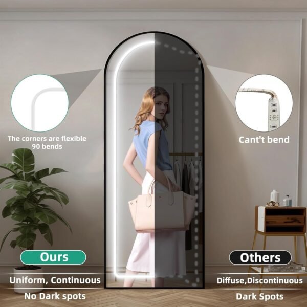 71oRR6uskEL._AC_SL1500.jpg Lamomo LED Vanity Lights for Mirror, Modern Hollywood Style Makeup Light, 13ft Bright White Dimmable Waterproof Flexible Strip Lights for Bathroom, Makeup Table, Dressing Room(Mirror Not Included)