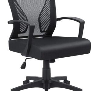 71ohGSWApfL._AC_SL1500.jpg Furmax Office Chair Mid Back Swivel Lumbar Support Desk Chair, Computer Ergonomic Mesh Chair with Armrest (Black)