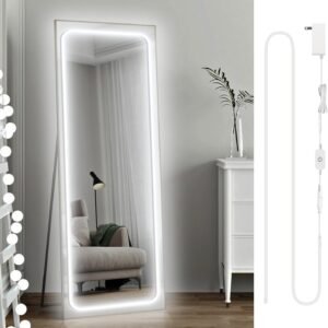 71pSRKd2i3L._AC_SL1500_284d1337-b6b4-4eb7-bc9c-96e887bd2ff2.jpg Lamomo LED Vanity Mirror Lights, Hollywood Waterproof Makeup Light for Bathroom, 6.56FT/2M 6000K Dimmable 12V Strip Lights Mirror Lighting for Makeup Vanity Table (Mirror Not Included)