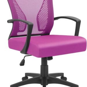 71qzrE9oNQL._AC_SL1500.jpg Furmax Office Chair Mid Back Swivel Lumbar Support Desk Chair, Computer Ergonomic Mesh Chair with Armrest (Black)