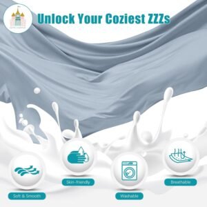 71vcqU-TIOL._AC_SL1500.jpg Cute Castle Pregnancy Pillows, Soft U-Shape Maternity Pillow with Removable Cover - Full Body Pillows for Adults Sleeping - Pregnancy Must Haves - Jumbo 57 Inch - Grey