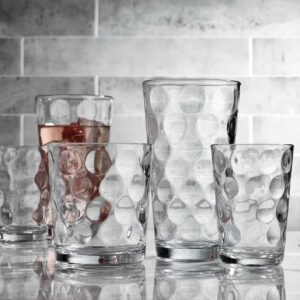 Home Essentials 12-Piece Galaxy Glassware Set, 17 oz