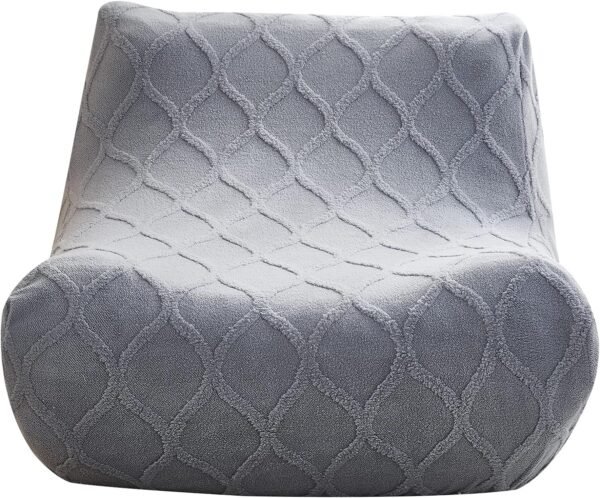 cjc Single Seated Foam Sofa Covers, One Piece 3D High Density Couch Covers, Removable and Machine Washable Covers, Universally Matched with All Floor Sofas On The Market (Seersucker Milky White)