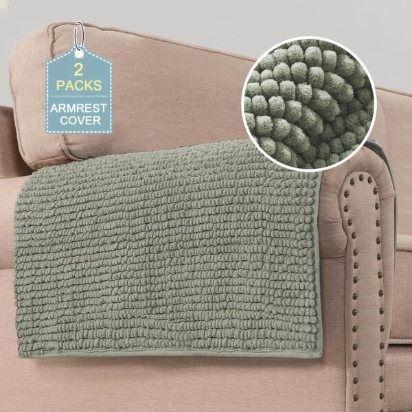 811wX-eTDVL._AC_SL1500.jpg H.VERSAILTEX Plush Chenille Dog Bed Cover Thick Soft Sofa Cover for 3 Cushion Couch Anti Slip Couch Cover Water Resistant Furniture Protector for Dog, Pet, Cat (35" x 82", Island Fossi)