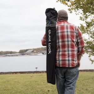 812tKblL0IL._AC_SL1500.jpg Kijaro Dual Lock Portable Chair with Cooler - Vik Black, Folding, Camping, 300 lb Capacity, 2 Cup Holders