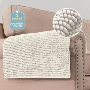 8160-N3YKrL._AC_SL1500.jpg H.VERSAILTEX Plush Chenille Dog Bed Cover Thick Soft Sofa Cover for 3 Cushion Couch Anti Slip Couch Cover Water Resistant Furniture Protector for Dog, Pet, Cat (35" x 82", Island Fossi)