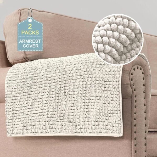 8160-N3YKrL._AC_SL1500.jpg H.VERSAILTEX Plush Chenille Dog Bed Cover Thick Soft Sofa Cover for 3 Cushion Couch Anti Slip Couch Cover Water Resistant Furniture Protector for Dog, Pet, Cat (35" x 82", Island Fossi)