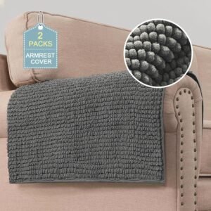 818dYFFSCcL._AC_SL1500.jpg H.VERSAILTEX Plush Chenille Dog Bed Cover Thick Soft Sofa Cover for 3 Cushion Couch Anti Slip Couch Cover Water Resistant Furniture Protector for Dog, Pet, Cat (35" x 82", Island Fossi)