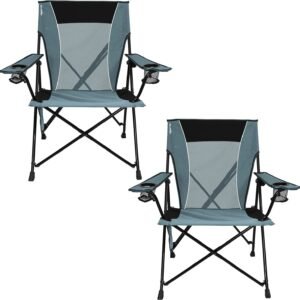 818qiSzckOL._AC_SL1500.jpg Kijaro Dual Lock Portable Chair with Cooler - Vik Black, Folding, Camping, 300 lb Capacity, 2 Cup Holders