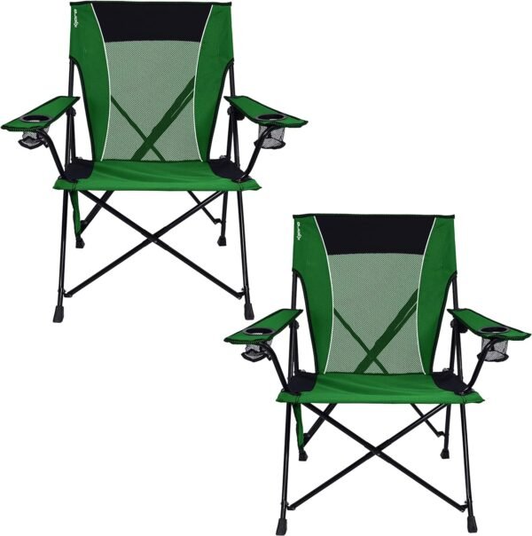 819SLQSMAWL._AC_SL1500.jpg Kijaro Dual Lock Portable Chair with Cooler - Vik Black, Folding, Camping, 300 lb Capacity, 2 Cup Holders