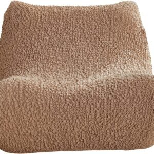 cjc Single Seated Foam Sofa Covers, One Piece 3D High Density Couch Covers, Removable and Machine Washable Covers, Universally Matched with All Floor Sofas On The Market (Seersucker Milky White)