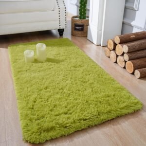 81B6INV9x7L._AC_SL1500.jpg Chicrug Soft Runner Rugs for Bedroom Living Room Plush Fluffy Rug 2x6 Feet, Shag Furry Area Rug Carpet Non Shedding for Nursery Children Kids Girls Room Home Decorative, Grey