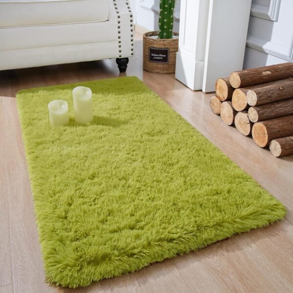 81B6INV9x7L._AC_SL1500.jpg Chicrug Soft Runner Rugs for Bedroom Living Room Plush Fluffy Rug 2x6 Feet, Shag Furry Area Rug Carpet Non Shedding for Nursery Children Kids Girls Room Home Decorative, Grey