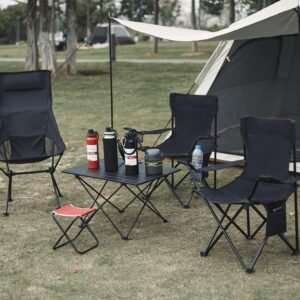 Portable Camping Chairs Enjoy The Outdoors with a Versatile Folding Chair, Sports Chair, Outdoor Chair & Lawn Chair, Black