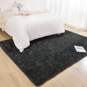 81FrYZ4J_JL._AC_SL1500.jpg Chicrug Soft Runner Rugs for Bedroom Living Room Plush Fluffy Rug 2x6 Feet, Shag Furry Area Rug Carpet Non Shedding for Nursery Children Kids Girls Room Home Decorative, Grey