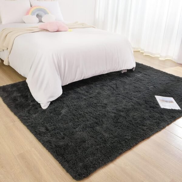 81FrYZ4J_JL._AC_SL1500.jpg Chicrug Soft Runner Rugs for Bedroom Living Room Plush Fluffy Rug 2x6 Feet, Shag Furry Area Rug Carpet Non Shedding for Nursery Children Kids Girls Room Home Decorative, Grey