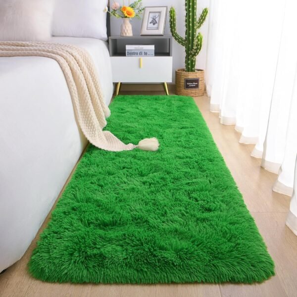 81HmhfLcaML._AC_SL1500.jpg Chicrug Soft Runner Rugs for Bedroom Living Room Plush Fluffy Rug 2x6 Feet, Shag Furry Area Rug Carpet Non Shedding for Nursery Children Kids Girls Room Home Decorative, Grey