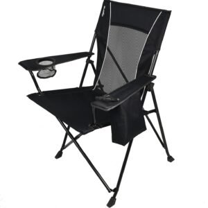 81INzEnzeHL._AC_SL1500.jpg Kijaro Dual Lock Portable Chair with Cooler - Vik Black, Folding, Camping, 300 lb Capacity, 2 Cup Holders