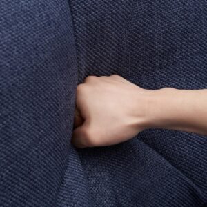 Living Room Chairs, Fabric Bedroom Accent Chair, Accent Chair, Armless Accent Chair with Back, Upholstery Chair with Wood Leg for Living Room, Oversized Chair with Removable Cover