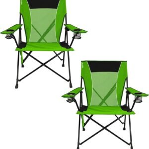 81KyIaGa4WL._AC_SL1500.jpg Kijaro Dual Lock Portable Chair with Cooler - Vik Black, Folding, Camping, 300 lb Capacity, 2 Cup Holders