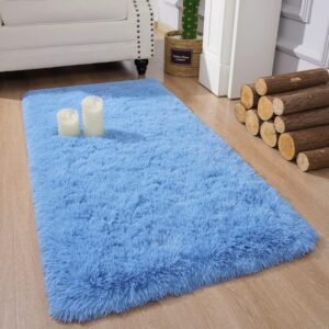 81Luhd8AEkL._AC_SL1500.jpg Chicrug Soft Runner Rugs for Bedroom Living Room Plush Fluffy Rug 2x6 Feet, Shag Furry Area Rug Carpet Non Shedding for Nursery Children Kids Girls Room Home Decorative, Grey