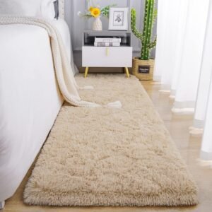 81MQIIpoVVL._AC_SL1500.jpg Chicrug Soft Runner Rugs for Bedroom Living Room Plush Fluffy Rug 2x6 Feet, Shag Furry Area Rug Carpet Non Shedding for Nursery Children Kids Girls Room Home Decorative, Grey
