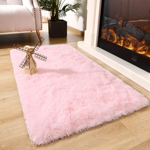 81QIPIL1ooL._AC_SL1500.jpg Chicrug Soft Runner Rugs for Bedroom Living Room Plush Fluffy Rug 2x6 Feet, Shag Furry Area Rug Carpet Non Shedding for Nursery Children Kids Girls Room Home Decorative, Grey