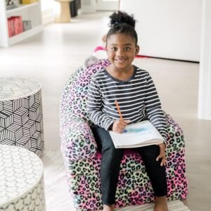 81QcHf-SMvS._AC_SL1500.jpg Soft Landing Elite Premium Character Sofa Seat & Transformable Fold-Out Lounger with Carrying Handle – Leopard