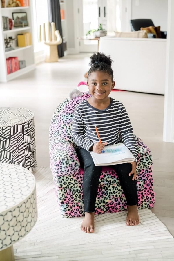 81QcHf-SMvS._AC_SL1500.jpg Soft Landing Elite Premium Character Sofa Seat & Transformable Fold-Out Lounger with Carrying Handle – Leopard