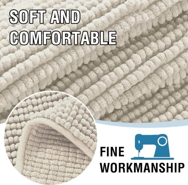 81SpOCFR3WL._AC_SL1500.jpg H.VERSAILTEX Plush Chenille Dog Bed Cover Thick Soft Sofa Cover for 3 Cushion Couch Anti Slip Couch Cover Water Resistant Furniture Protector for Dog, Pet, Cat (35" x 82", Island Fossi)