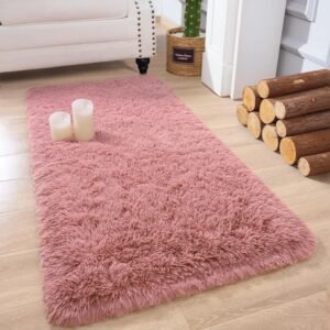 81XN8vI6UCL._AC_SL1500.jpg Chicrug Soft Runner Rugs for Bedroom Living Room Plush Fluffy Rug 2x6 Feet, Shag Furry Area Rug Carpet Non Shedding for Nursery Children Kids Girls Room Home Decorative, Grey
