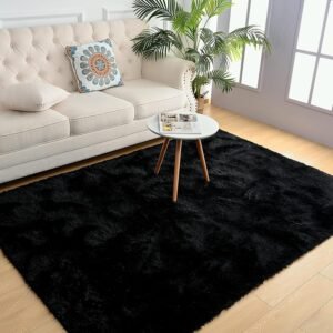 81_HA45o0TL._AC_SL1500.jpg Chicrug Soft Runner Rugs for Bedroom Living Room Plush Fluffy Rug 2x6 Feet, Shag Furry Area Rug Carpet Non Shedding for Nursery Children Kids Girls Room Home Decorative, Grey