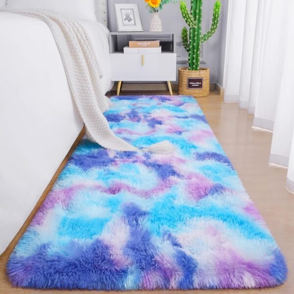 81brZJQewhL._AC_SL1500.jpg Chicrug Soft Runner Rugs for Bedroom Living Room Plush Fluffy Rug 2x6 Feet, Shag Furry Area Rug Carpet Non Shedding for Nursery Children Kids Girls Room Home Decorative, Grey