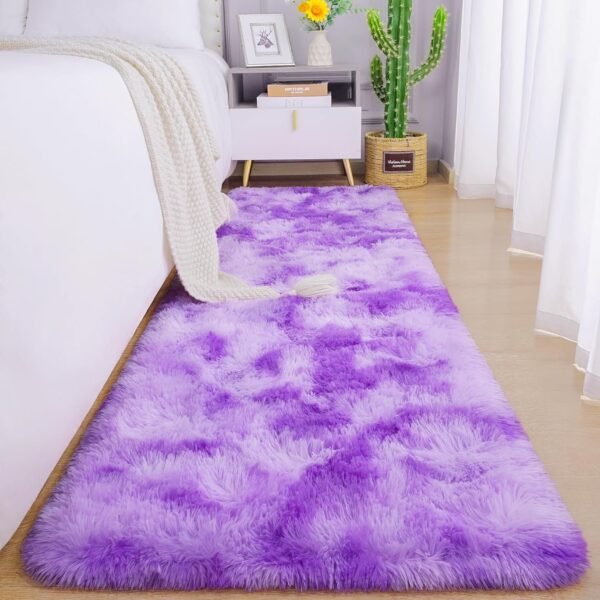 81crCEK1hML._AC_SL1500.jpg Chicrug Soft Runner Rugs for Bedroom Living Room Plush Fluffy Rug 2x6 Feet, Shag Furry Area Rug Carpet Non Shedding for Nursery Children Kids Girls Room Home Decorative, Grey