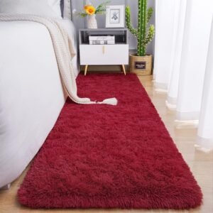 81dKDrxkuqL._AC_SL1500.jpg Chicrug Soft Runner Rugs for Bedroom Living Room Plush Fluffy Rug 2x6 Feet, Shag Furry Area Rug Carpet Non Shedding for Nursery Children Kids Girls Room Home Decorative, Grey
