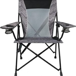 81eYDxj41yL._AC_SL1500.jpg Kijaro Dual Lock Portable Chair with Cooler - Vik Black, Folding, Camping, 300 lb Capacity, 2 Cup Holders