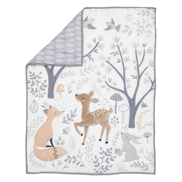 81fDatqhU1L._SL1500.jpg Bedtime Originals 3 Piece Crib Bedding Set, Deer Park, Multicolor