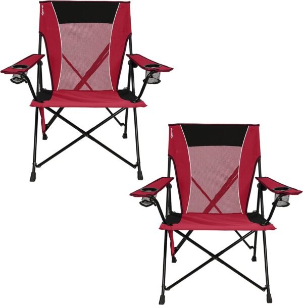81j520Pyz7L._AC_SL1500.jpg Kijaro Dual Lock Portable Chair with Cooler - Vik Black, Folding, Camping, 300 lb Capacity, 2 Cup Holders