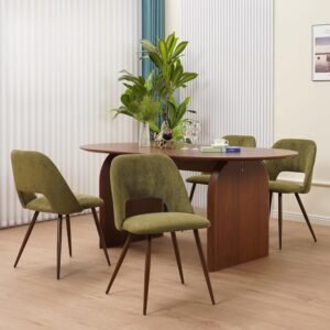 Dining Chairs Set of 4,Modern Upholstered Dining Room Chairs, Kitchen Chairs with Metal Legs, Comfortable Kitchen Chairs for Dining Room Kitchen Bedroom Cafe Bistro Restaurant,Grey